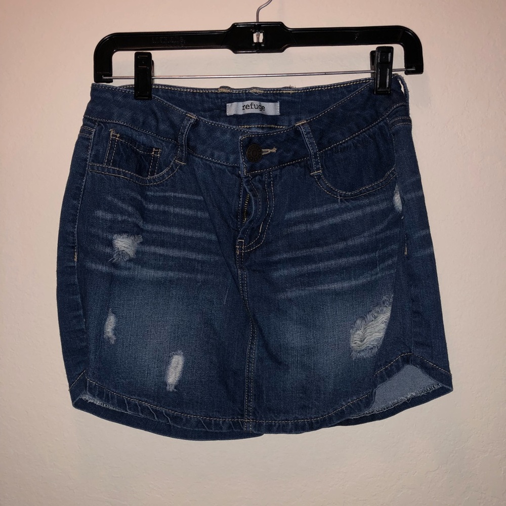 Charlotte Russe jean skirt